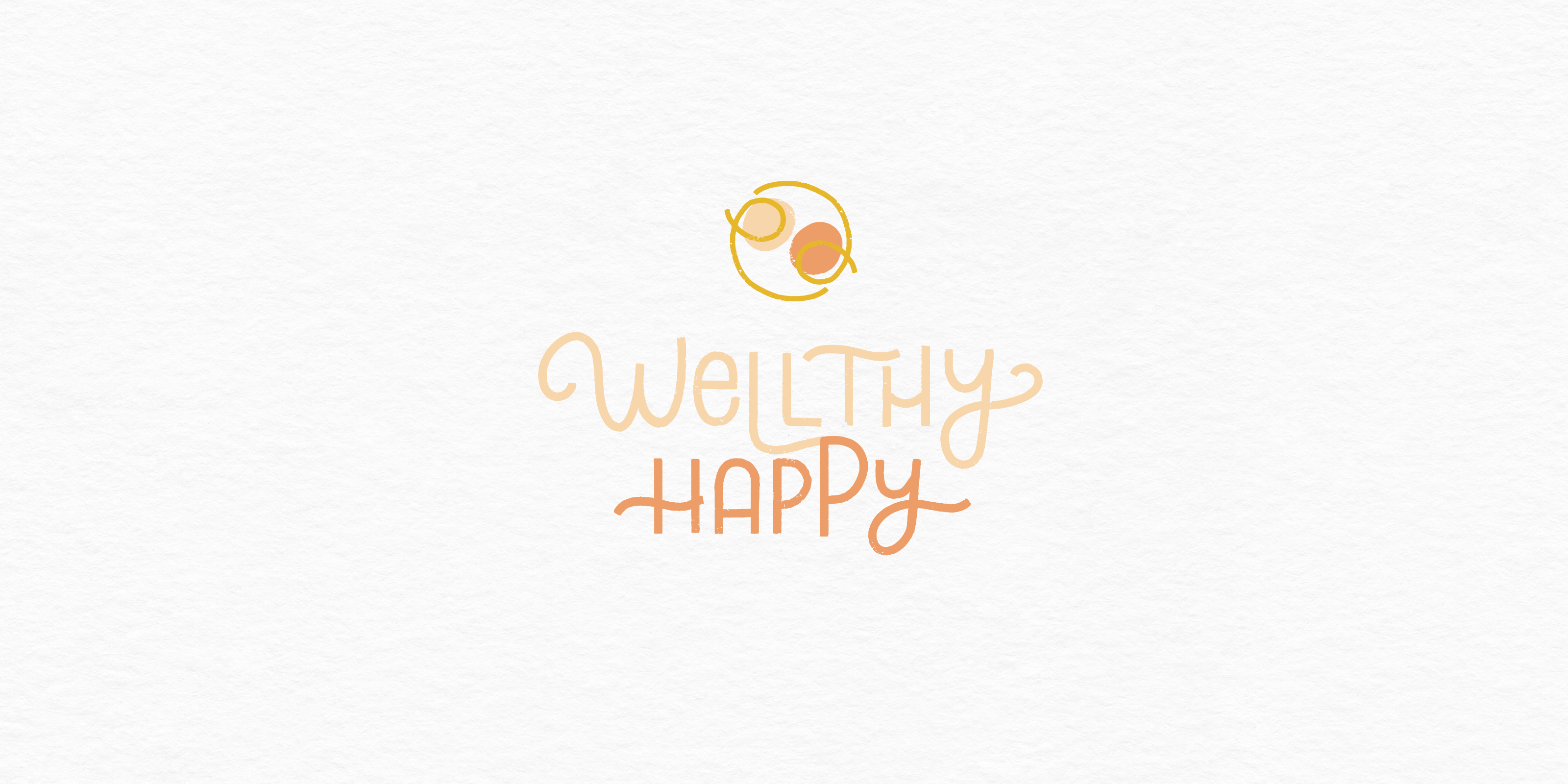 Wellthy happy - playful logo design