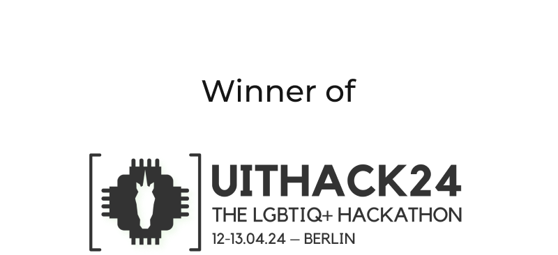 Winner of UITHACK24, the LGBTQ+ Hackathon
