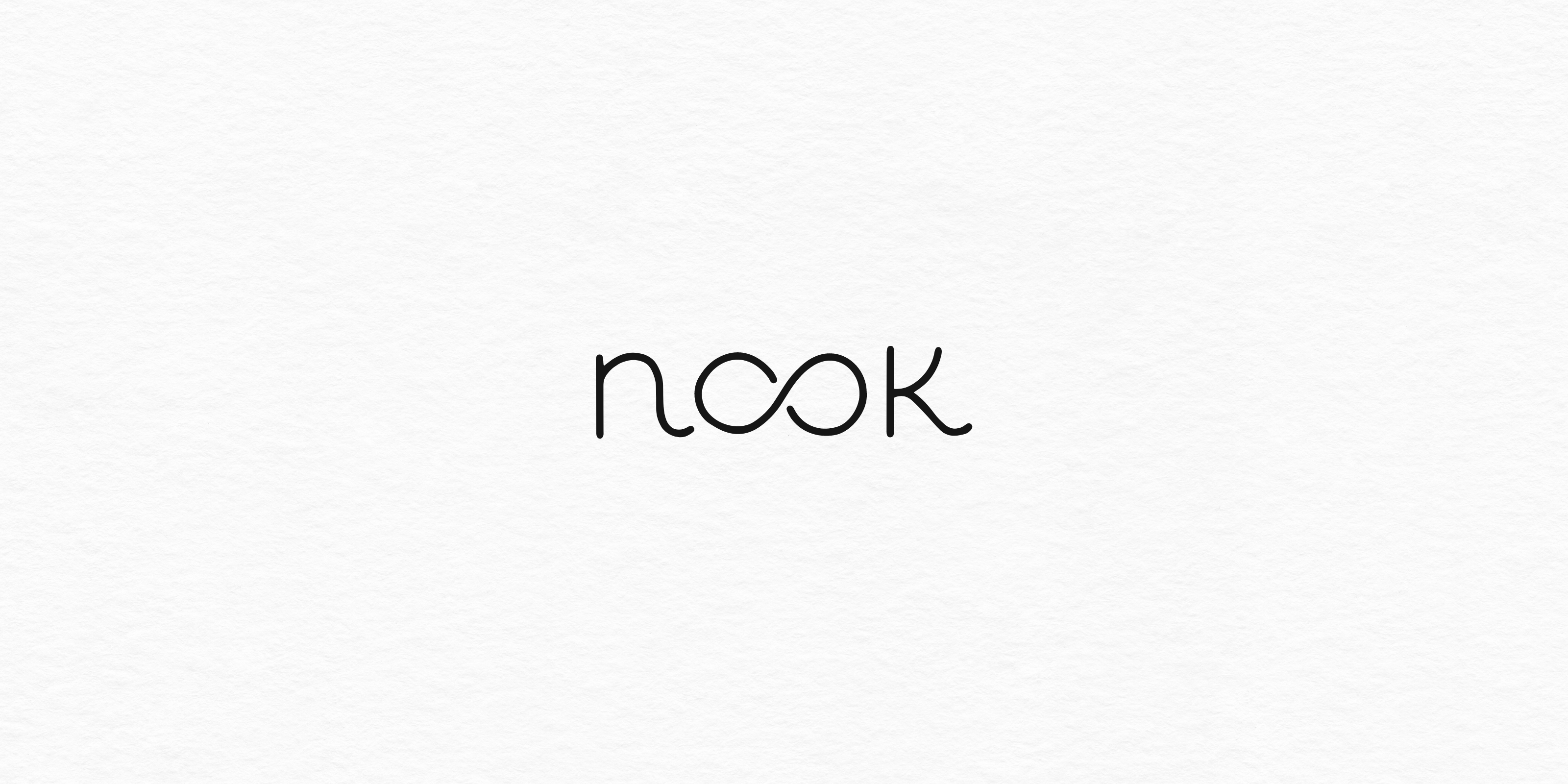 Minimalistic modern logo "nook"