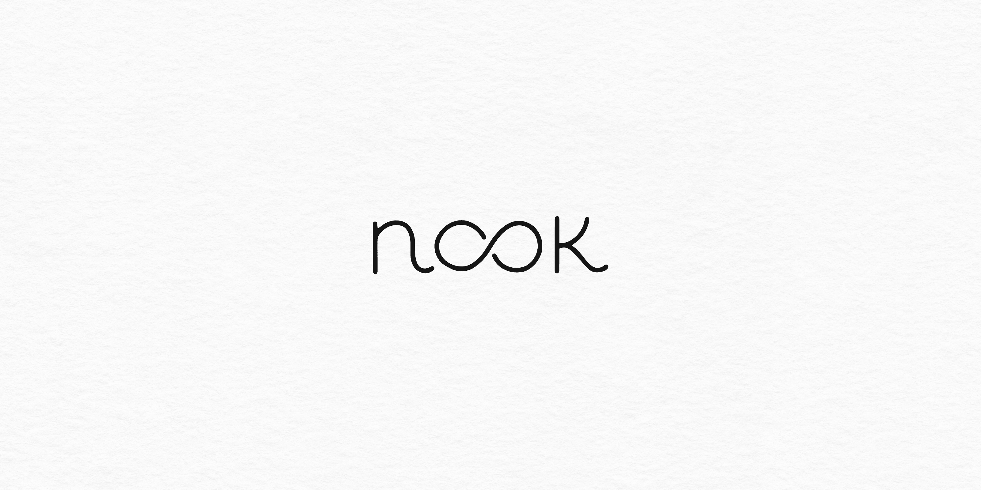 Minimalistic modern logo "nook"