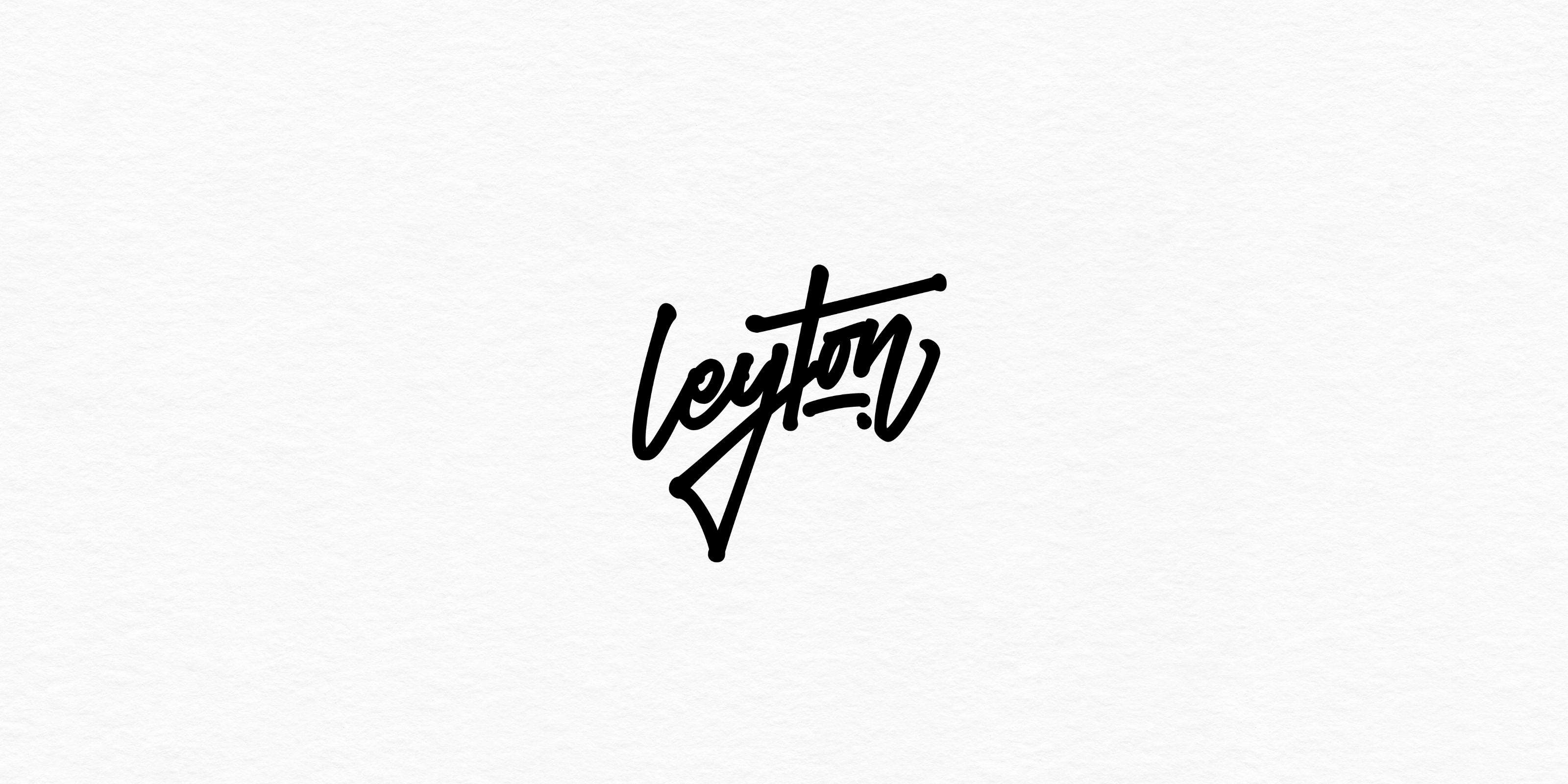 Graffiti styled logo leyton
