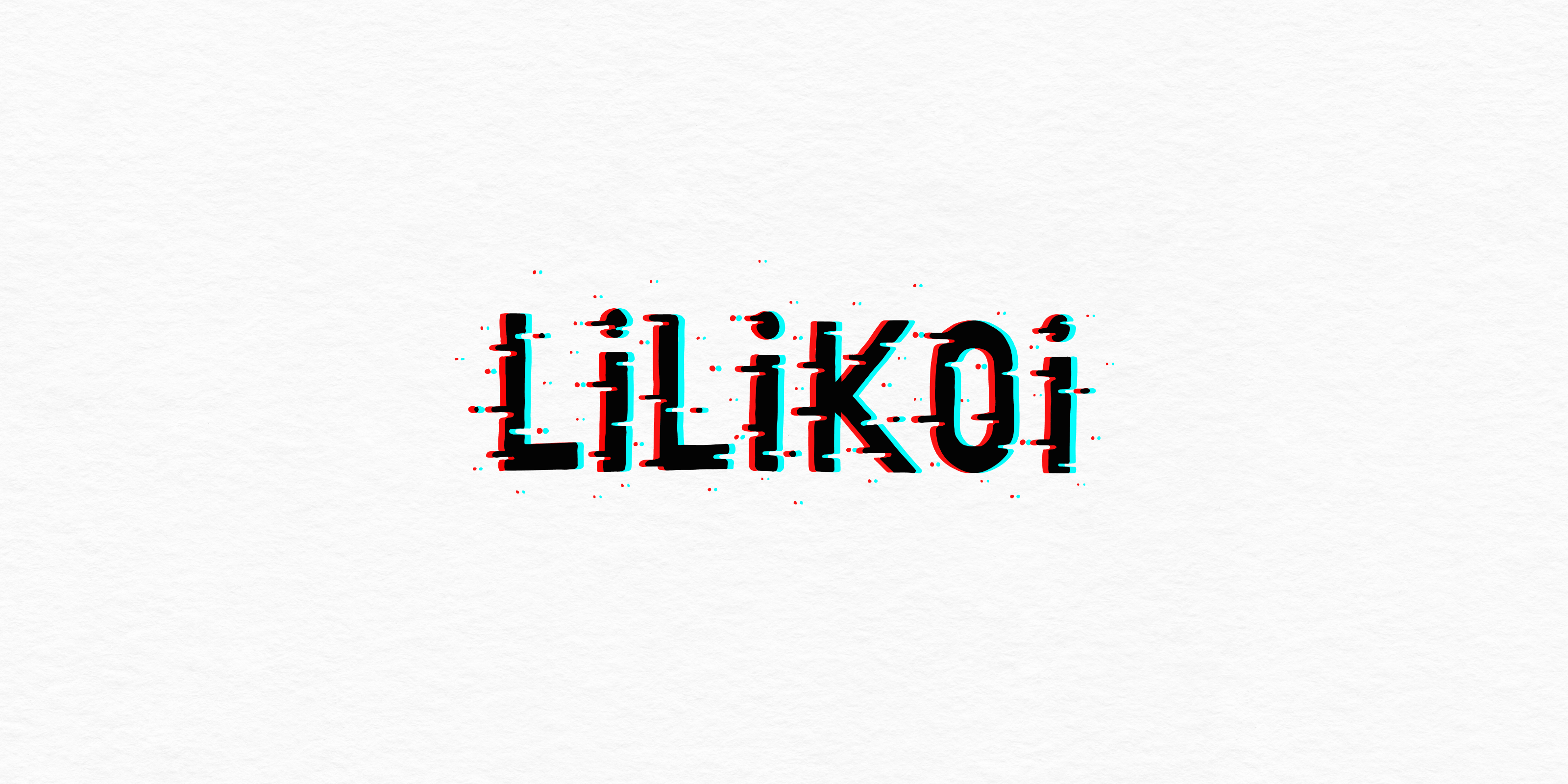 Lilikoi - logo with a glitch effect