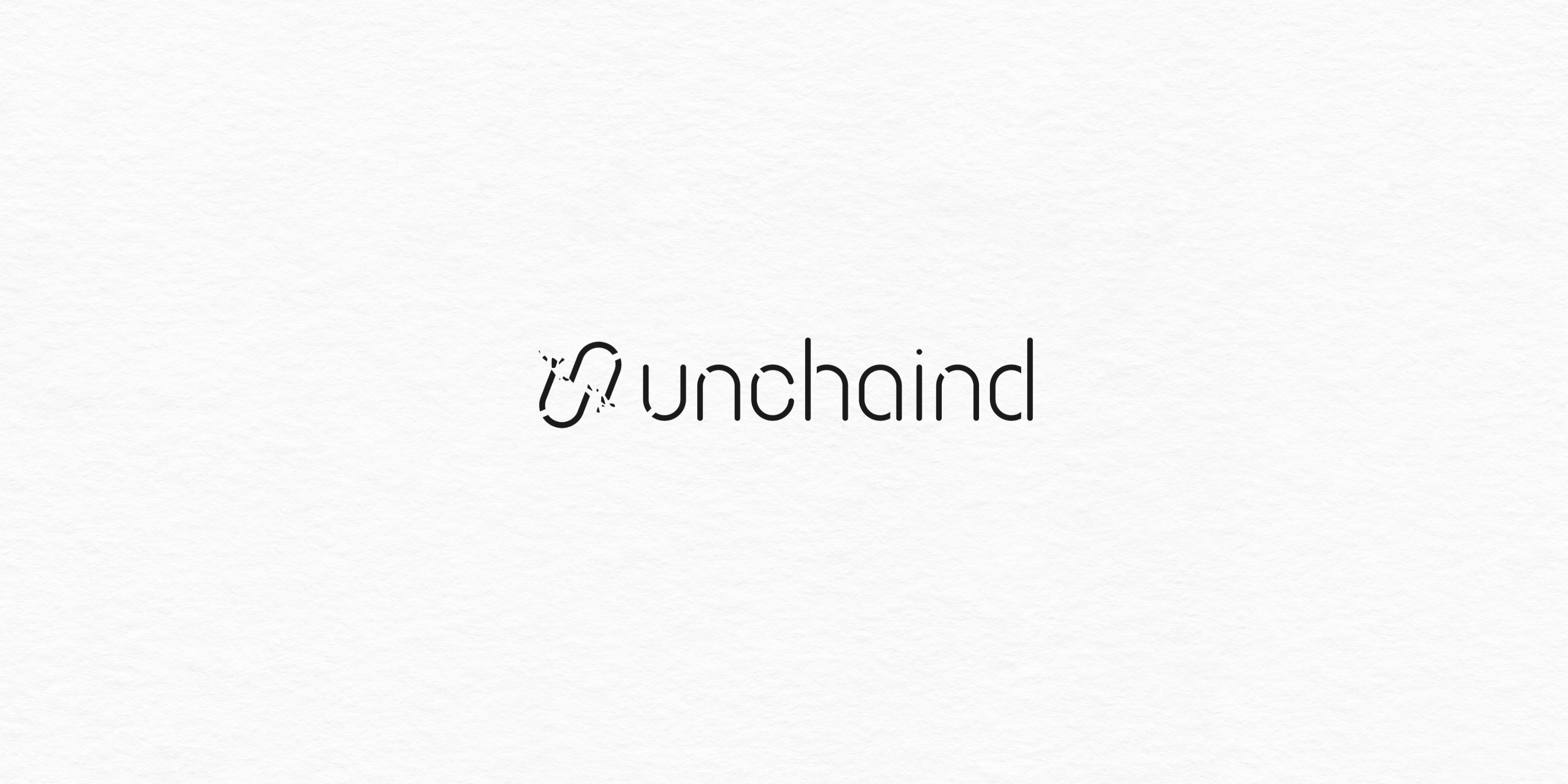 Unchaind - minimalistic modern logo