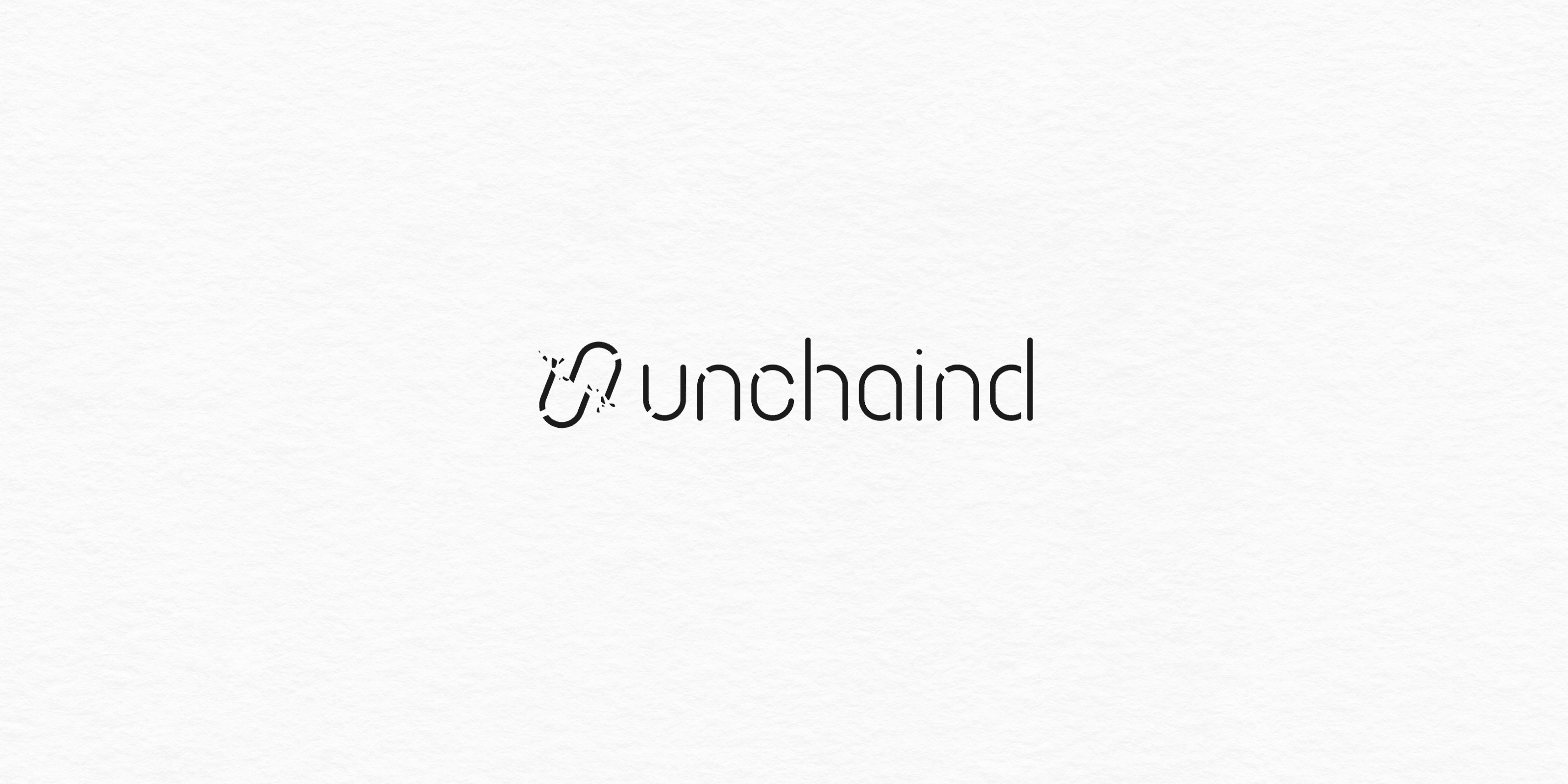 Unchaind - minimalistic modern logo