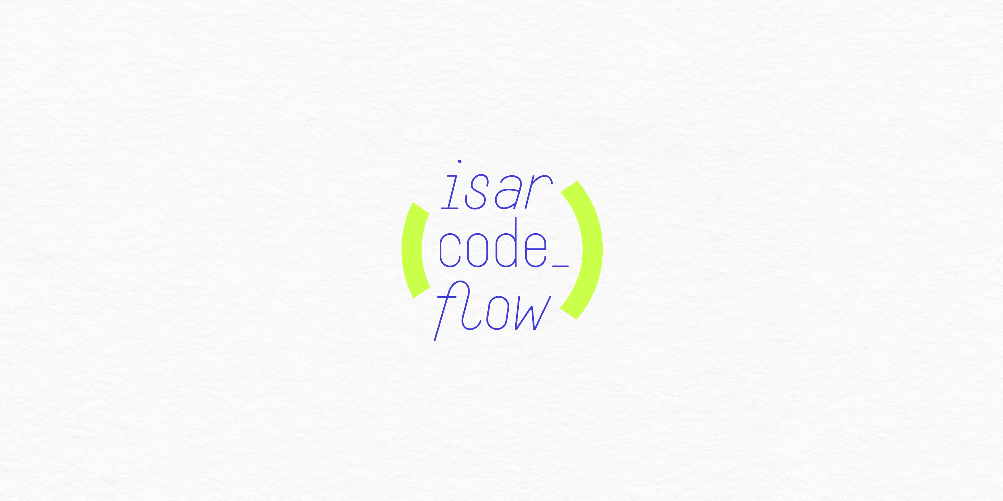 isar code flow - IT logo in blue letters