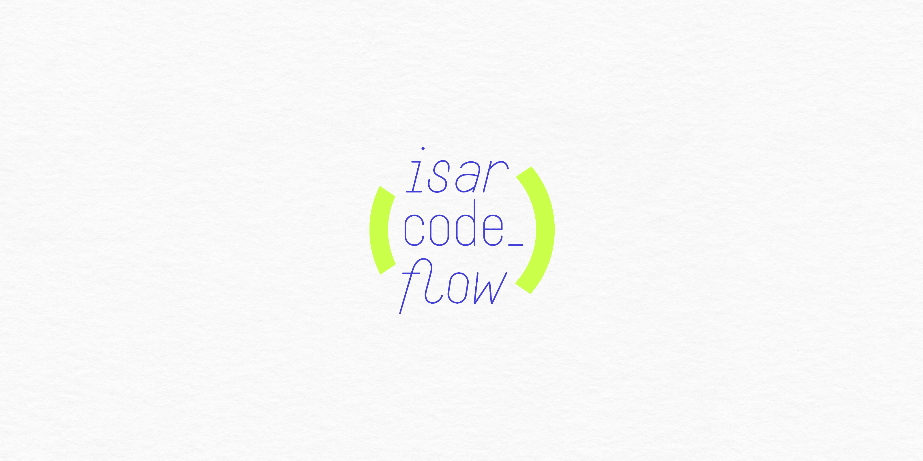 isar code flow - IT logo in blue letters