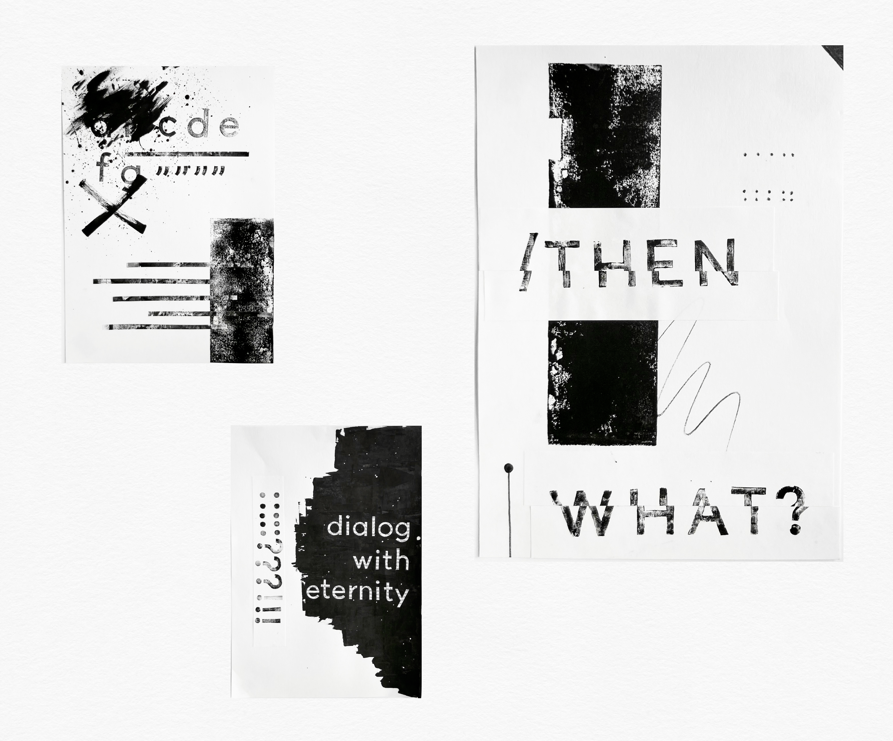 Typography collages